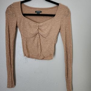 Long sleeve Ribbed Top
